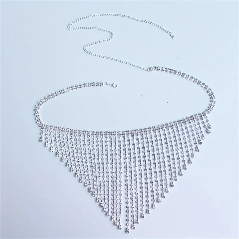 سلسلة خصر بشرابة ذهبية وفضية ل - مراجعة Body Jewelry For Sale وسعره